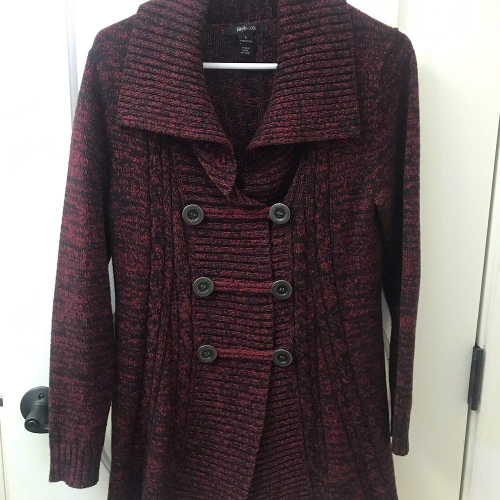 Style company sweater coat, gently worn